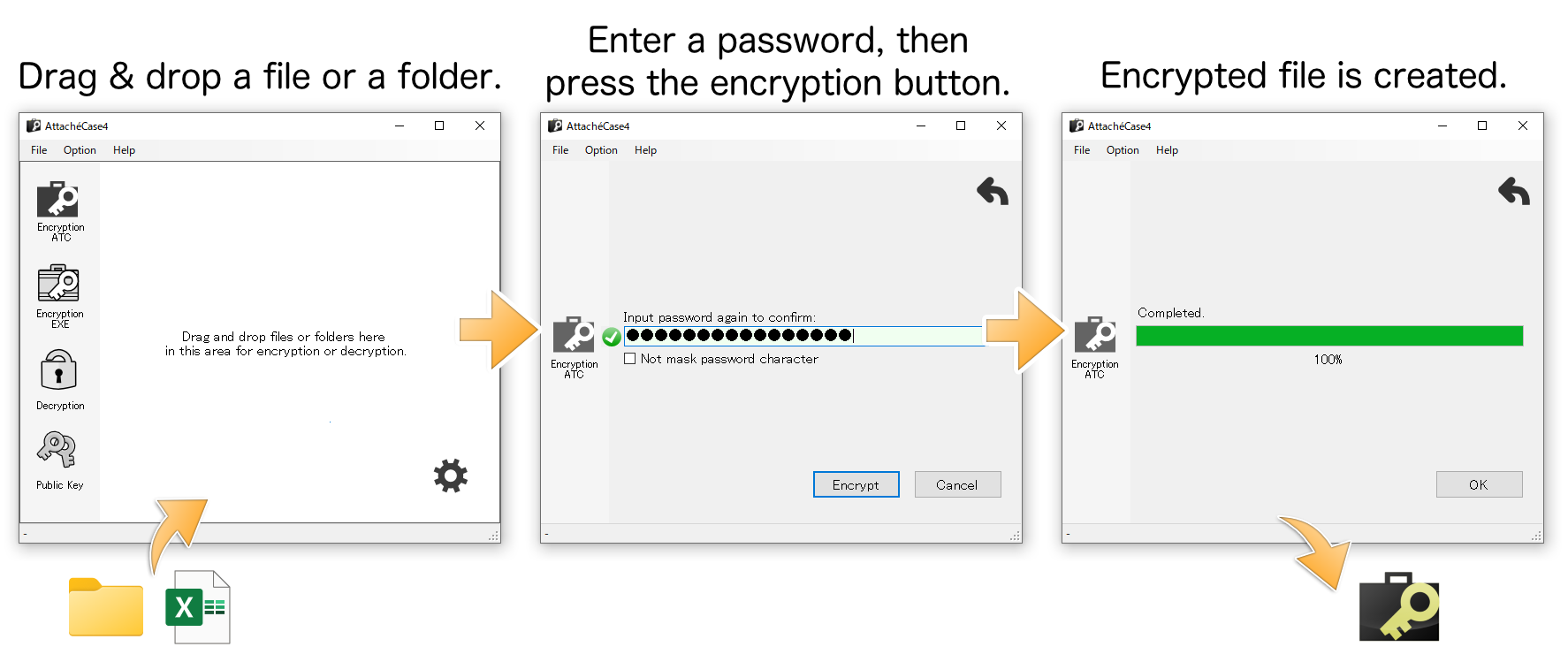 File encryption in just 3 steps